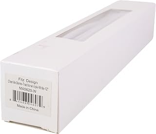 Reliant Ribbon Floral Accessories - Chenille Stems Traditional Style Rd, White, 12 Inch, 100 Pieces