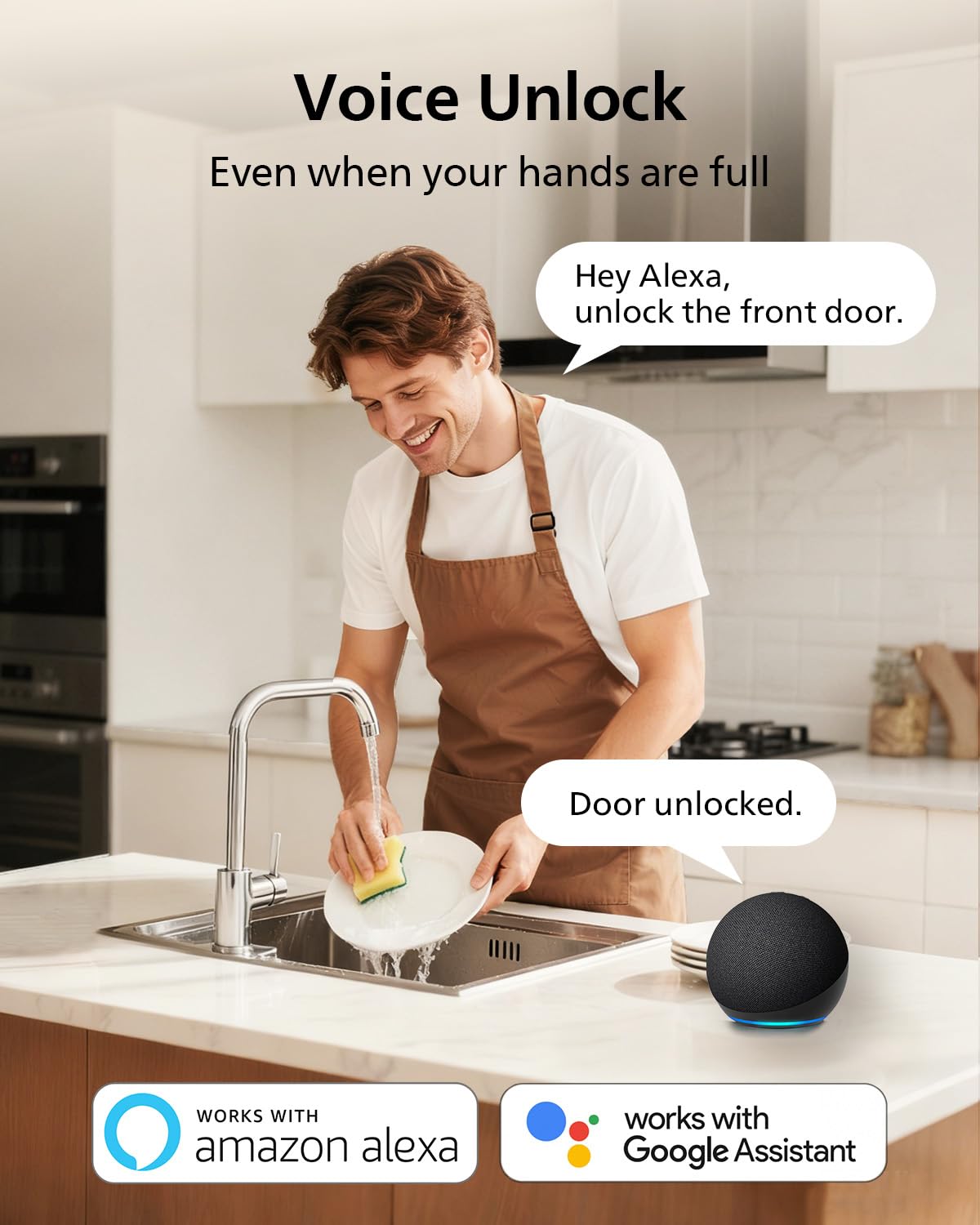 Built-in WiFi Smart Lock with Handle by PHILIPS – Commercial Grade