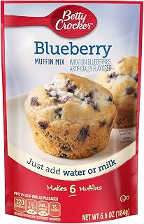 Betty Crocker Blueberry Muffin Mix 6.5 oz (Pack of 2)