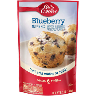 Blueberry Muffin Mix 6.5 oz (Pack of 10) by Betty Crocker – 6.5 Oz (Pack of 10), Pack of 10