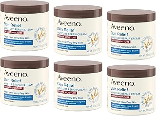 Aveeno Skin Relief Moisturizing Cream, Pack of 6