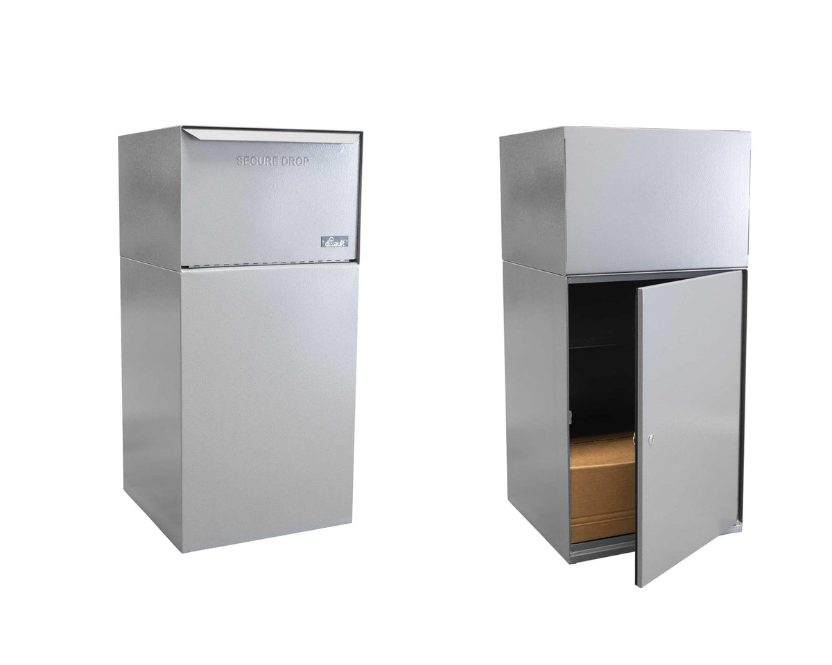 dVault Gray / 19"L x 19"W x 40"H / Industrial Package Drop Boxes & Lockers