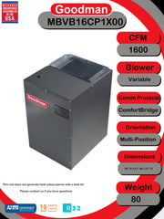 1600 CFM Variable-Speed ECM Modular Blower by Goodman – 4 tons, Gray