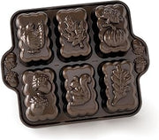 Nordic Ware Harvest Mini Loaf Pan, 5-Cup, Bronze