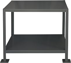 Durham Steel Medium Duty Machine Table, MT244830-2K295, 2 Shelves, 2000 lbs Capacity, 48" Length x 24" Width x 30" Height
