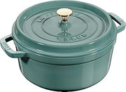 STAUB 2.2 l cast iron round Cocotte, eucalyptus