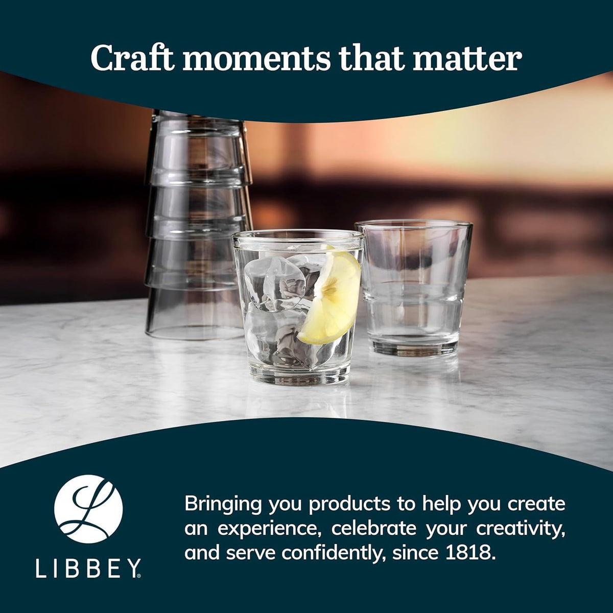 Libbey Stacking Rocks / 9 oz / Modern Tumblers & Water Glasses