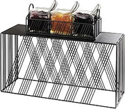 Portland Collection – Rectangle Riser – 20.125W x 7D x 11H – Black Wire, Black Metal