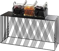Portland Collection – Rectangle Riser – 20.125W x 7D x 11H – Black Wire, Black Metal
