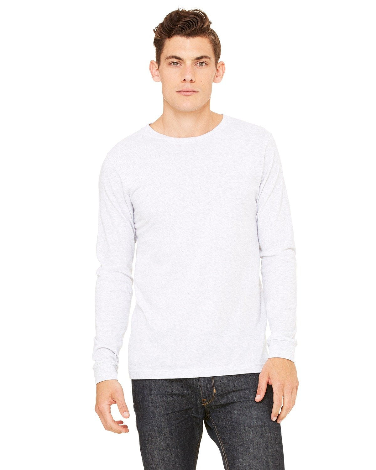 Bella + Canvas Medium / Ash / Long Sleeve T-Shirts