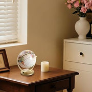 Mini Antique Globe, Desktop Globe for Educational & Decorative English Map World Globes for Home Office