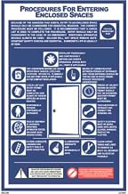 Datrex Lc1007G, Procedures for Entering Enclosed Spaces Poster, 1 Pack