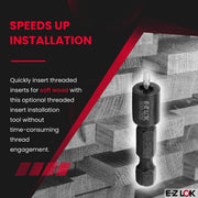 E-Z LOK 500-004 / Black / 1 Externally Threaded Inserts