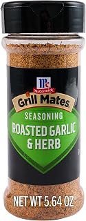 McCormick® Grill Mates® Roasted Garlic & Herb Seasoning, Savory Blend of Onion, Spices & Herbs, Paprika, Roasted Garlic, Chicken, Pork, Seafood & Veggies, Gluten Free, No MSG Added*, Kosher, 5.64 oz