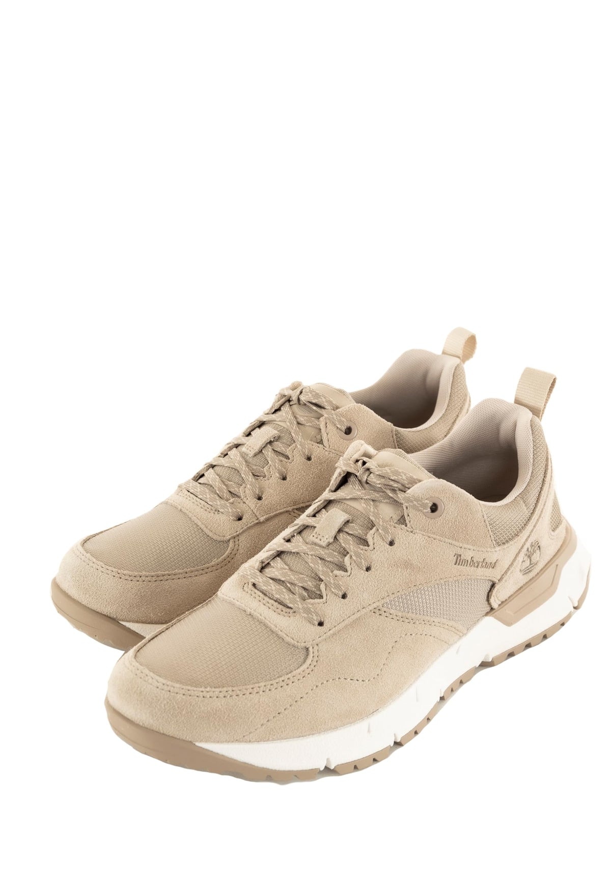 Voyager Park ReBOTL Men's Low Trainers Taupe Leather & Textile by Timberland – 8, Light Taupe, Model 9300000225397703