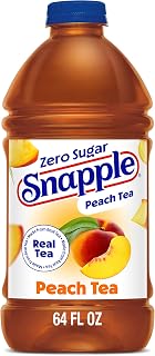 Snapple Zero Sugar Peach Tea, 64 fl oz bottle