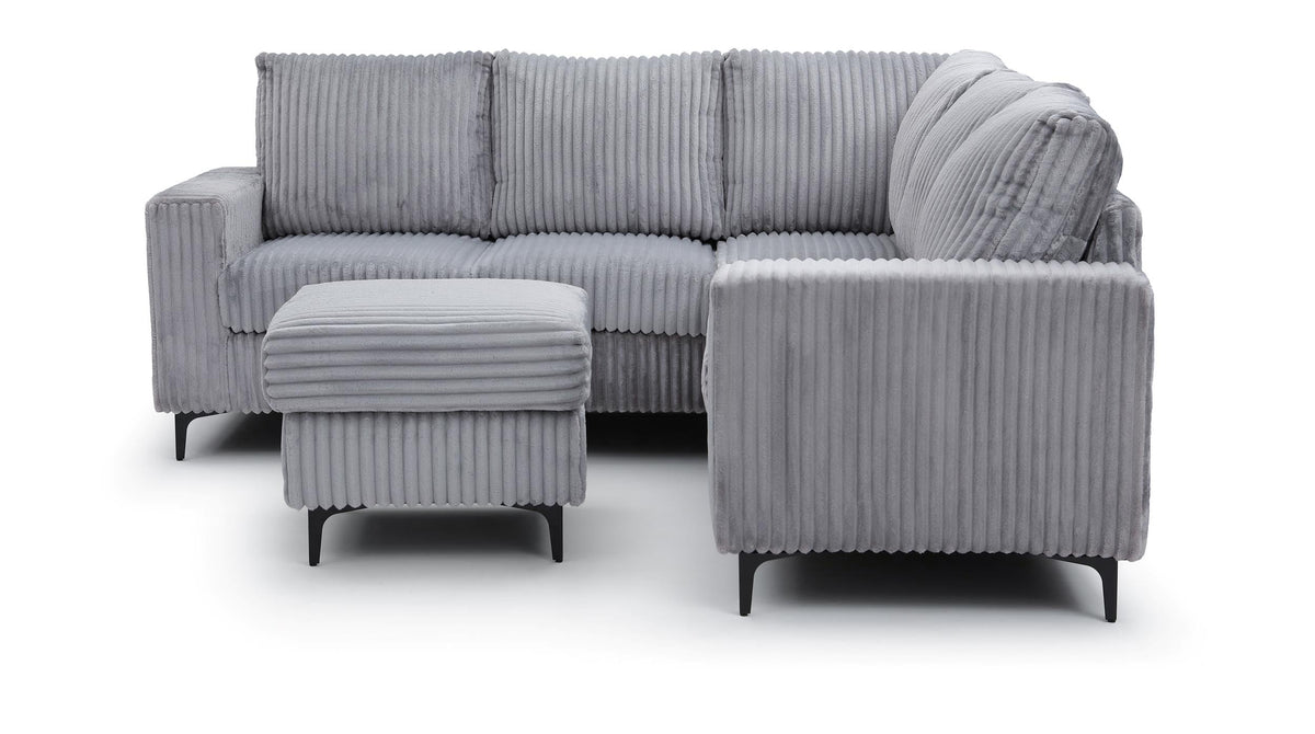 Houston Sectional Gray by Glory Furniture – Polyester, Grey, Model G00325B-SC