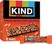 KIND Healthy Snacks Bars, Peanut Butter Dark Chocolate, Gluten Free, Low Sodium Snacks, 7g Protein, 6 Count