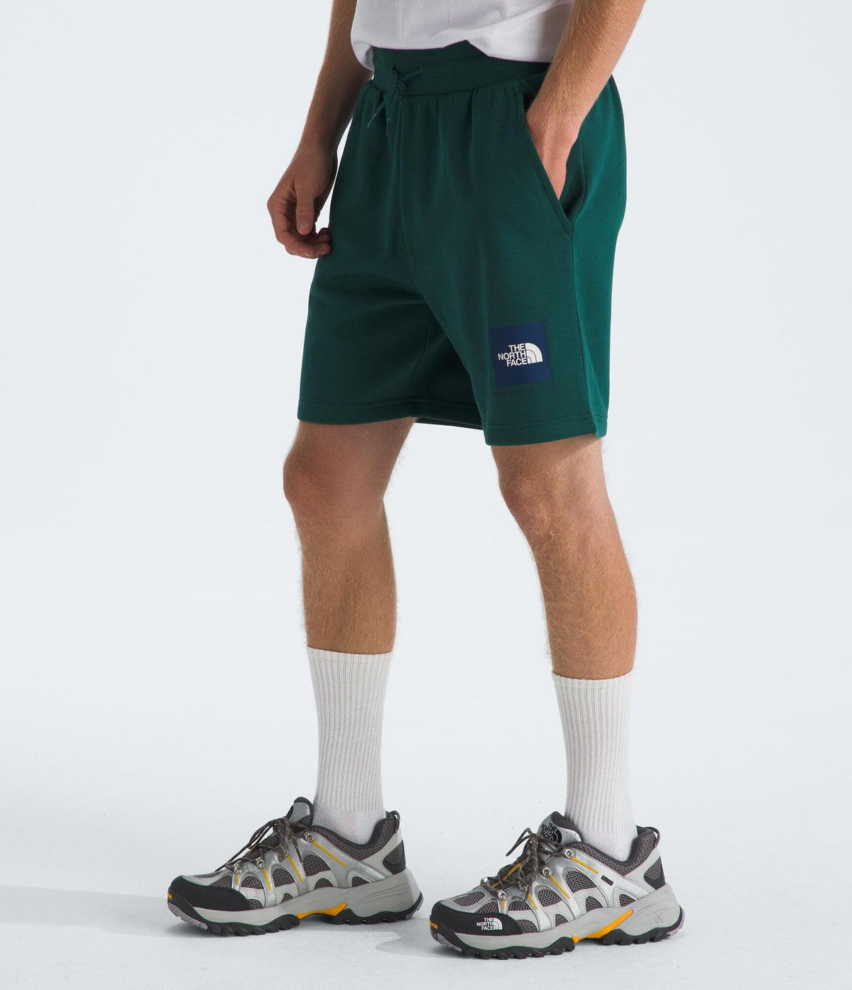 Men's Box NSE Regular Short by The North Face – Cotton, Deep Nori/Estate Blue, Model NF0A8C1J