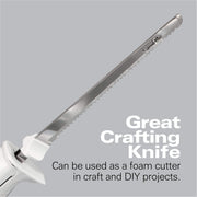 Electric Knife Set for Carving Meats by Hamilton Beach – 10", Metal, White, Model 74250R