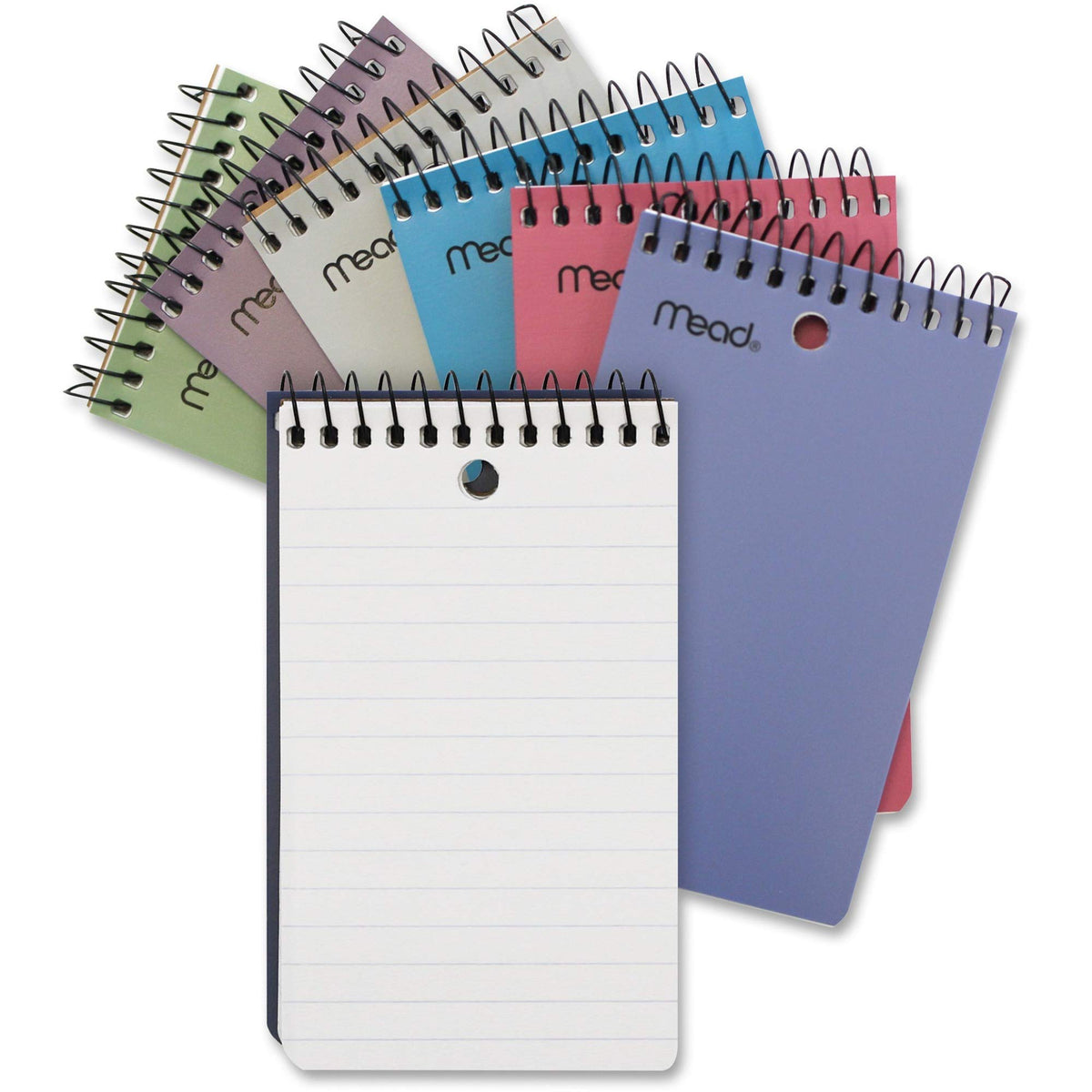 POLY CVR.3X5 WIRE MEMO by Mead – 3 x 5, Multicolored, Model 117889