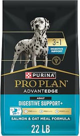 Purina Pro Plan AdvantEDGE Digestive Support Plus Salmon and Oat Meal Formula Adult Dry Dog Food - 22 lb Bag