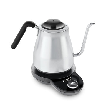 Brew Pour Over Gooseneck Electric Kettle - Stainless Steel by OXO – 1.1 Quarts, 1.0 liters, Stainless Steel, Model 8717100
