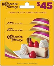 The Cheesecake Factory Physical Gift Cards (Multipack of 3 x $15) - $45