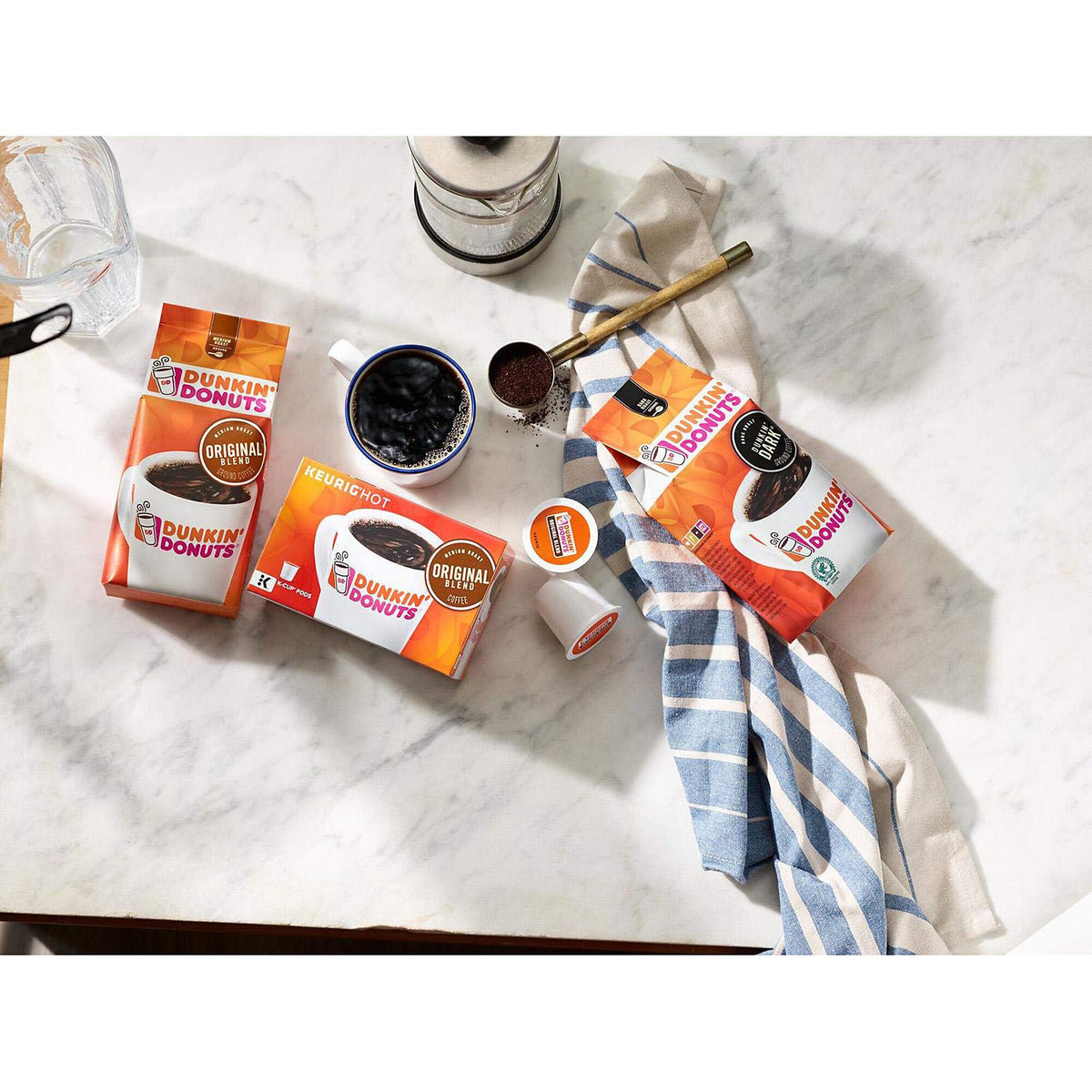 Donuts Decaffeinated Ground Coffee by Dunkin' – 45 Ounce (Pack of 1)
