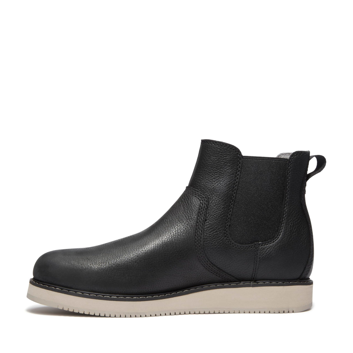Men's Redwood Edge Essential Chelsea Boot by Timberland – 12, Leather, Black Full Grain
