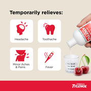 Tylenol Cherry Dye Free / 8 Ounce / Cherry (Dye-free) Acetaminophen