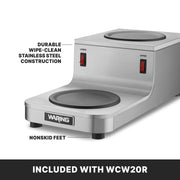 Waring Double Plate Warmer / Stainless Steel / 1 Beverage Warmers