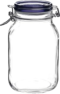 Bormioli Rocco Fido Jar - 2L (67.75 oz) - Blue Lid