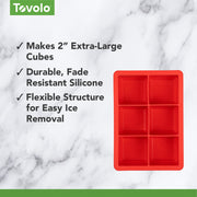 Ice Cube Tray King Candy Apple by Tovolo – Single Ice Tray, Man-Made-Material, Candy Apple, Model 313319