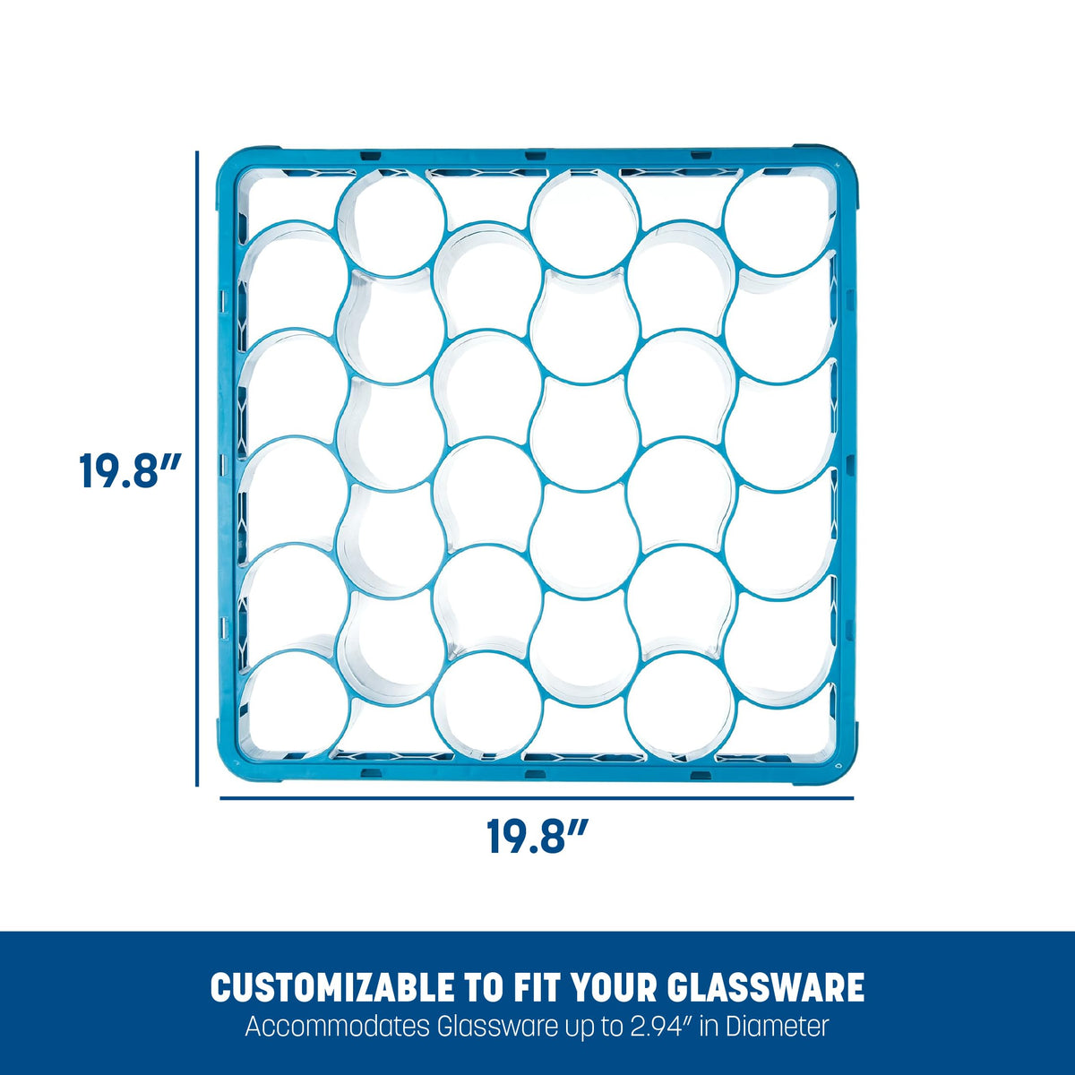 Carlisle FoodService Products Blue / 30 Compartment / Long Cabinet & Drawer Organization
