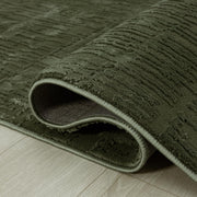 Sage Green Runner Rug - 2' x 6' - Soft and Plush by Abani – 2'6" x 6' (Rectangular), Polypropylene, Sage Green, Model PDE120A-26