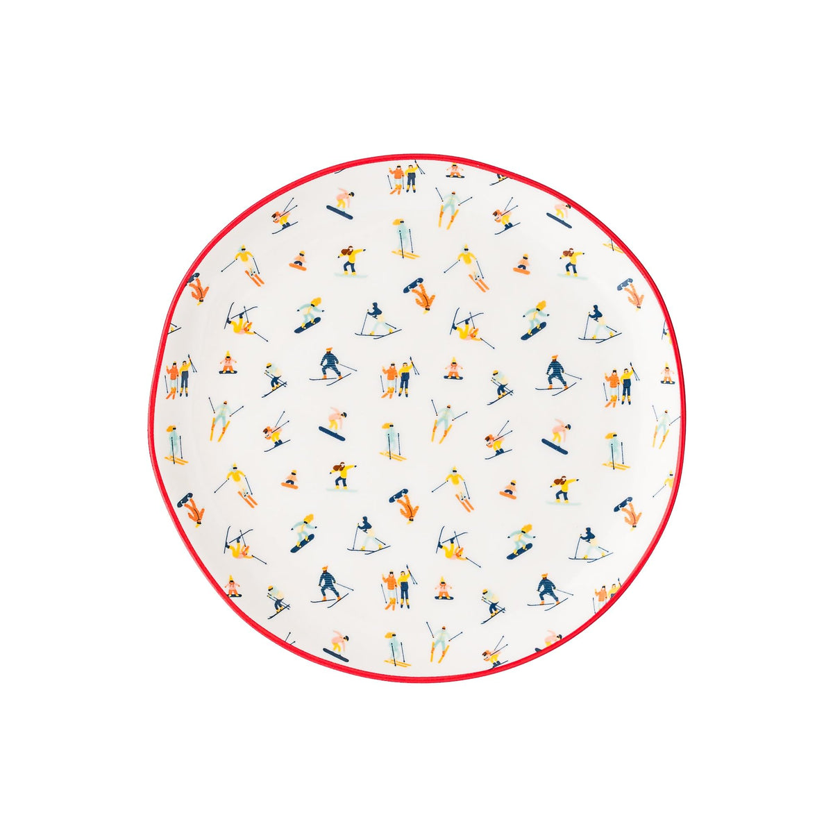 10 Strawberry Street Skiers / 6" / Traditional Appetizer Plates