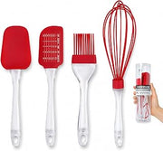 Farberware 4-Piece Utensil Set – Red, Set of 4