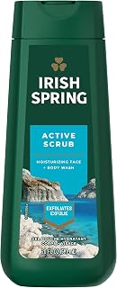 Irish Spring Active Scrub Body Wash for Men, 20 Oz