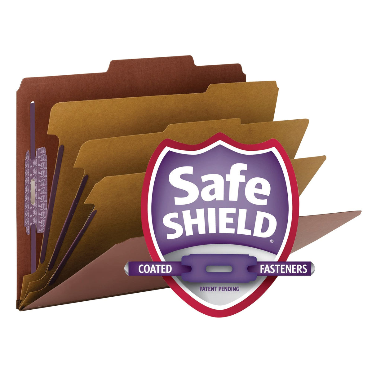 SMEAD Red / 1 / Letter Top Tab Classification Folders