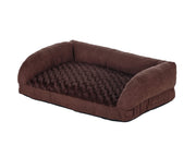 Buddy's 2.5" Thick Memory Foam Comfort Cushion Dog Bed Pillow by New Age Pet – Small, Polyester, Brown, Model CSH303S