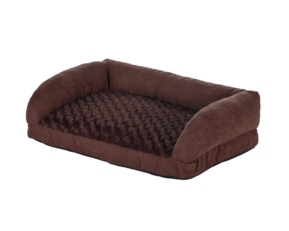 Buddy's 2.5" Thick Memory Foam Comfort Cushion Dog Bed Pillow by New Age Pet – Small, Polyester, Brown, Model CSH303S