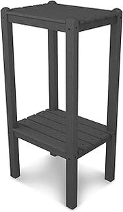 Polywood Side Table, Slate Grey