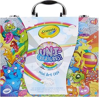 Crayola Mini Art Set with UniCreatures, Kids Art Kit, 100+ Pieces, Ages 3, 4, 5, 6, 7