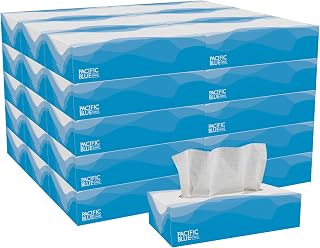Georgia-Pacific Pacific Blue Select Facial Tissue (48100), 2-Ply, 100 Sheets Per Box, 30 Flat Boxes Per Bulk Case