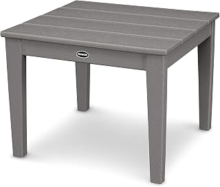 Polywood Newport Side Table, Slate Grey