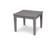 ® Newport Side Table by Polywood – 22.25 inches x 22.25 inches x 17 inches, High Density Polyethylene, Slate Grey, Model CT22GY