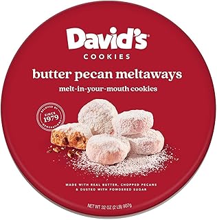 David's COOKIES Butter Pecan Meltaways Soft & Melt In Your Mouth 1Pack 32oz