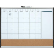 Magnetic Combination Calendar Board by Quartet – True, Plastic, White/Brown, Model BD-ARC-79372
