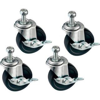 Caster Kit for Vertical Paper Dispensers by Global Industrial – Black, Model 412620